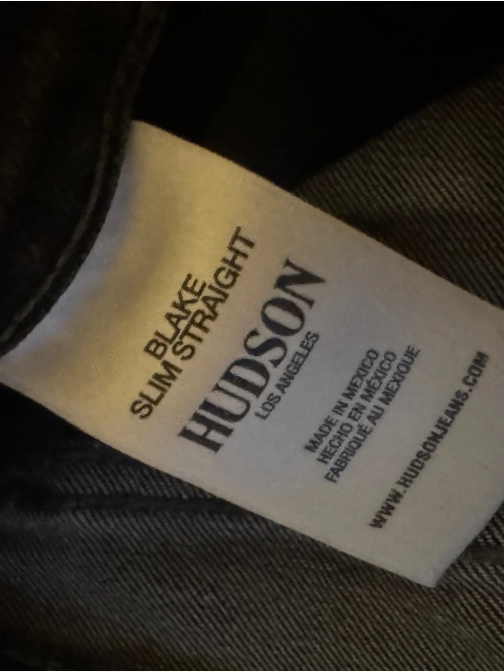 Hudson Jeans Men’s Slim Straight Jeans in Washed Black